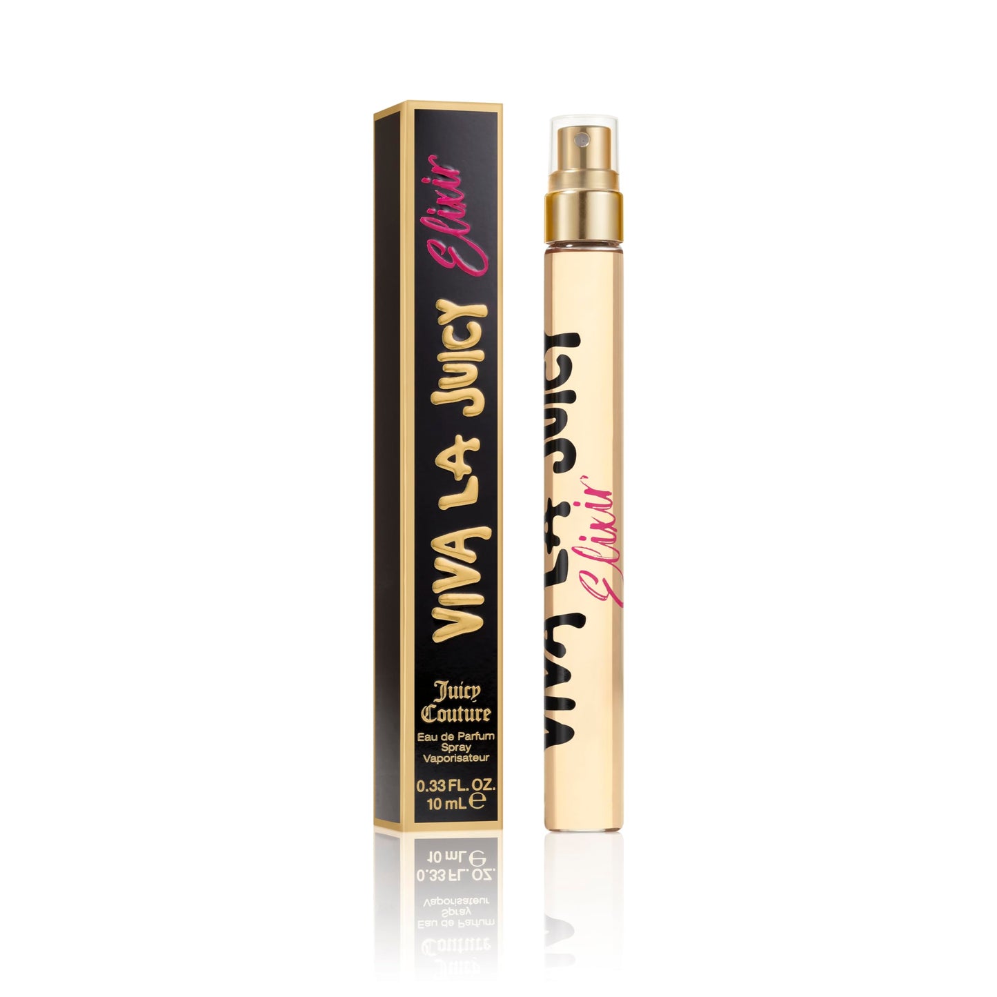 Juicy Couture Viva La Juicy Elixir de Parfum Spray Pen, Long-Lasting Women's Perfume with Notes of Berries, Gardenia, Jasmine & Sandalwood - Floral Amber Travel Size, EDP Spray, 0.33 fl oz