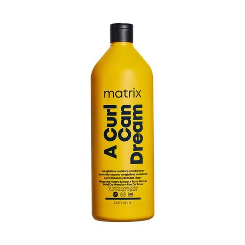 MATRIX A Curl Can Dream Weightless Moisture Conditioner| For Wavy Hair | All Day Frizz Control | With Manuka Honey Extract and Rose Water | Silicone Free | Luxury Salon Conditioner