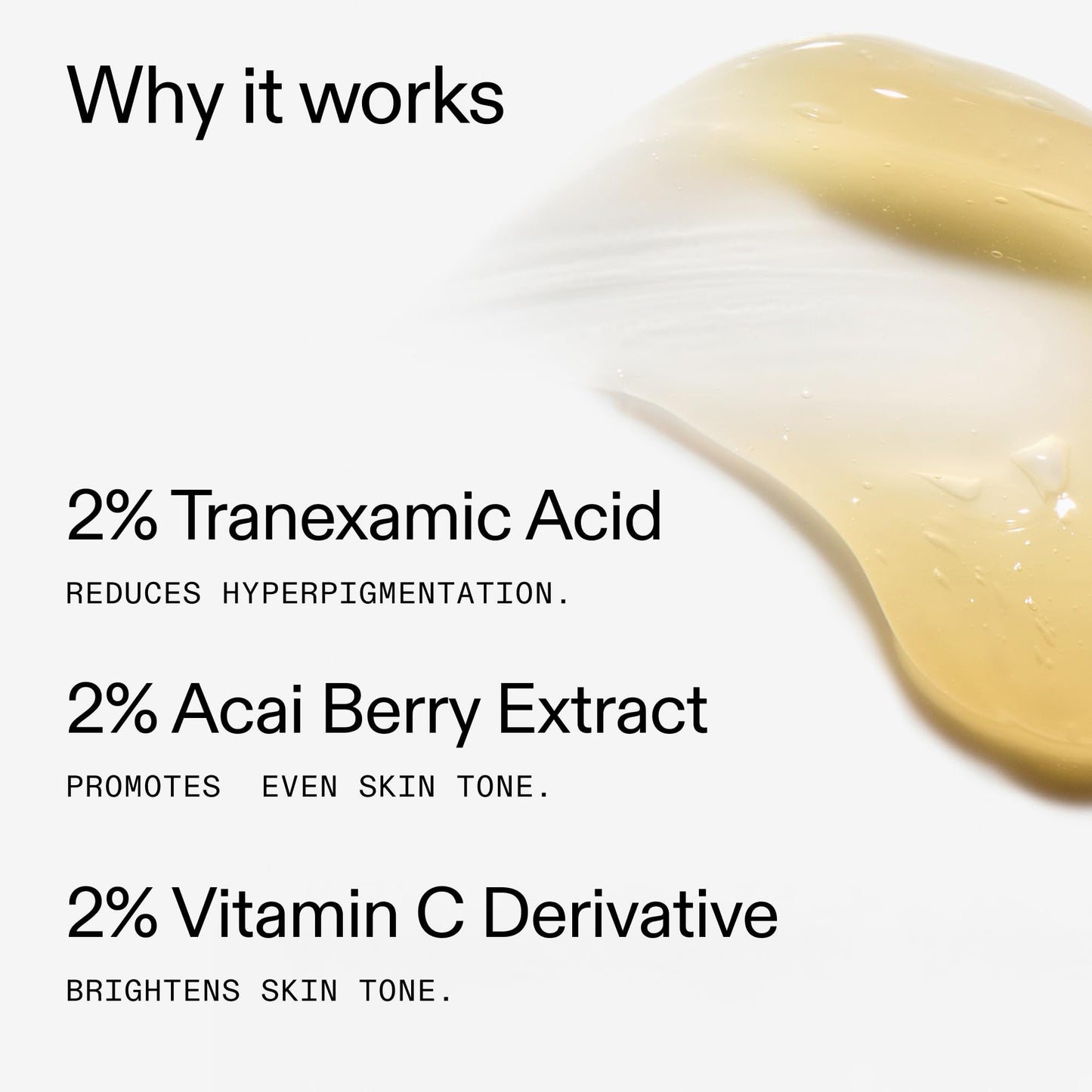 The INKEY List Tranexamic Acid Serum, Helps Reduce Appearance of Skin Discoloration, Dark Spots and Uneven Patches, Healthy-Looking Skin Tone, 1 fl oz