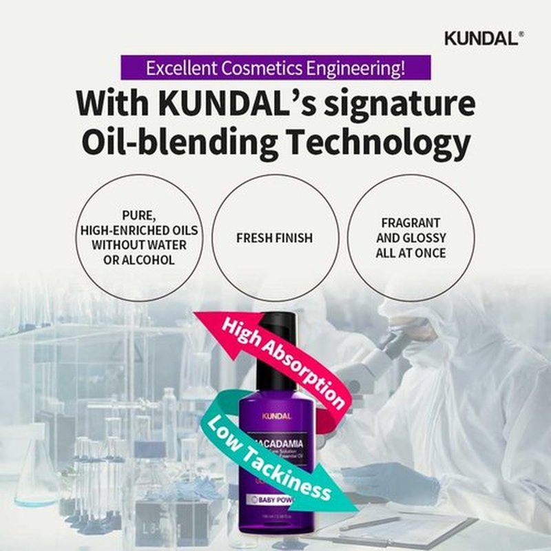 Kundal Intense Repair with Macadamia Damage Care Hair Serum [White Musk]- Premium Hair Essential Oil, Ultra Nourishing, Natural Ingredients. 100ml(3.38 fl oz)