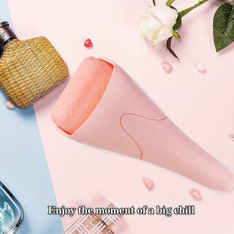 Fronnor Ice Roller for Face,Eyes,Women Gifts Idea,Therapeutic Cooling to Tighten Brighten Complexion and Reduce Wrinkles,Massager Under Eye Puffiness,Migraine and Pain Relidf (Pink)