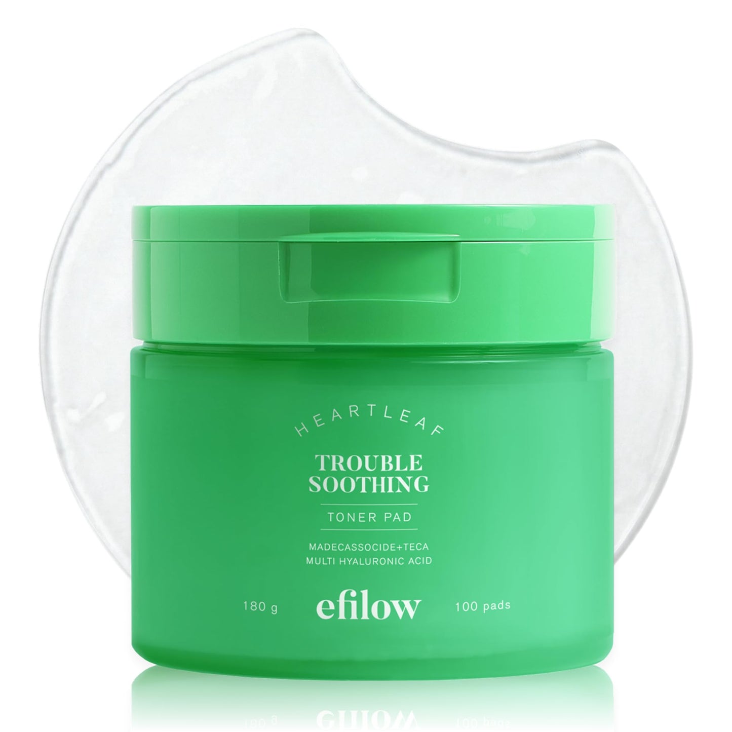 EFILOW Himalayan Heartleaf Madecassoside Soothing Toner Pads, 100 Pads (6.08 fl oz) – Ultra-Thin Calming Pads for Blemish Care & Skin Barrier Support