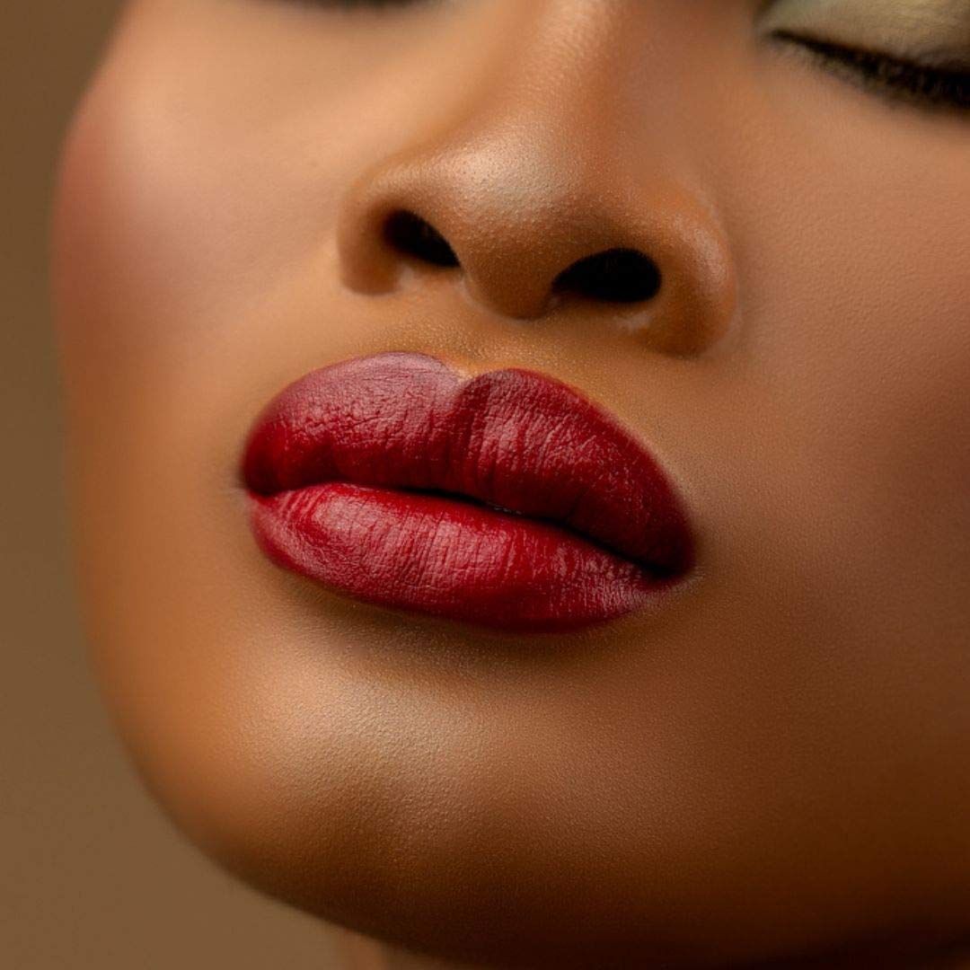 Bossy Cosmetics Matte, Long Lasting, Hydrating Vegan Lipstick with Vitamin E and Watermelon Seed Oil (Fierce - Dark Wine Color)