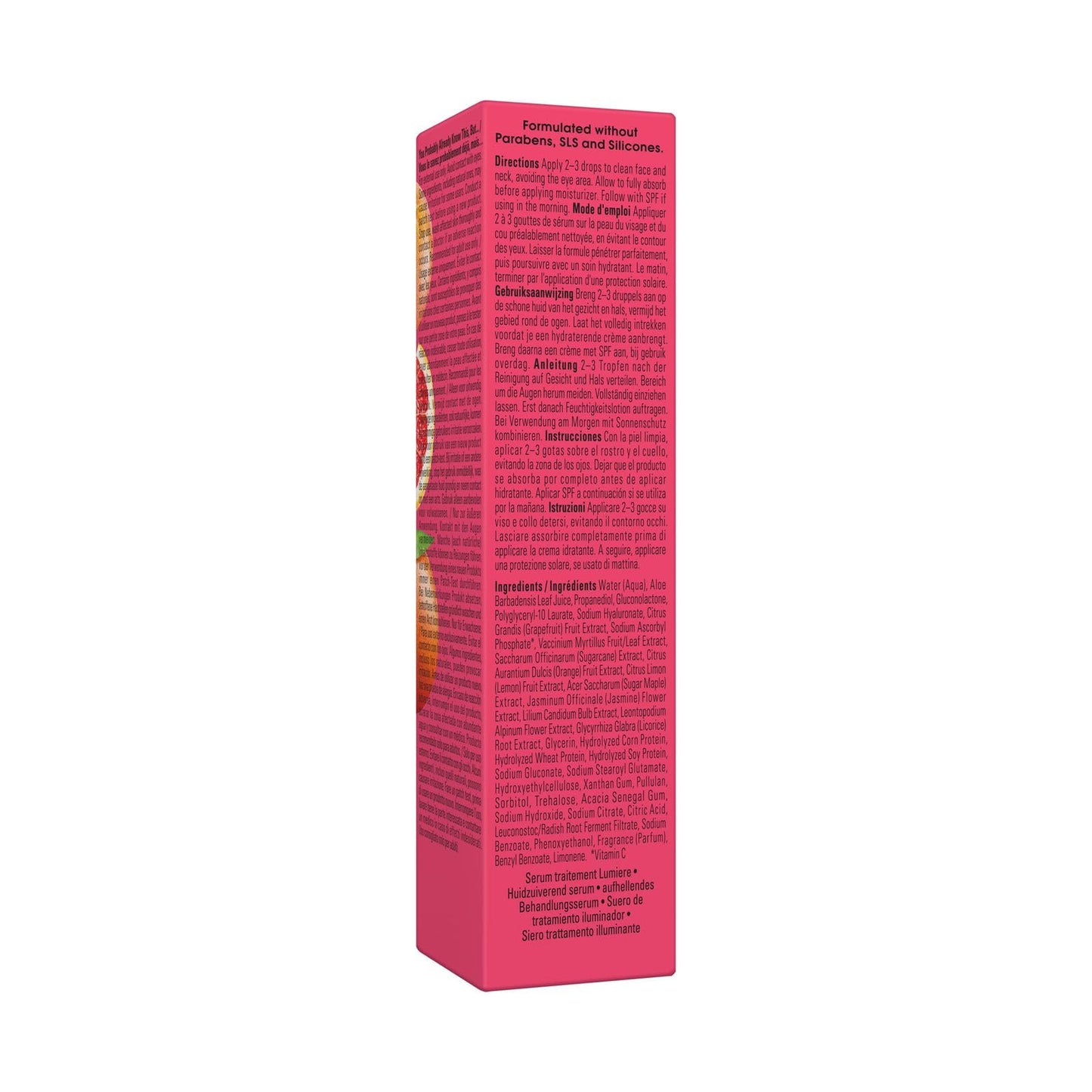 Yes To Grapefruit Treatment Serum, Brightening Lightweight Formula To Loosen Dead Skin Cells, Smooth Complexion & Tone Skin, With Vitamin C & PHAs, Natural, Vegan & Cruelty Free, 0.95 Fl Oz