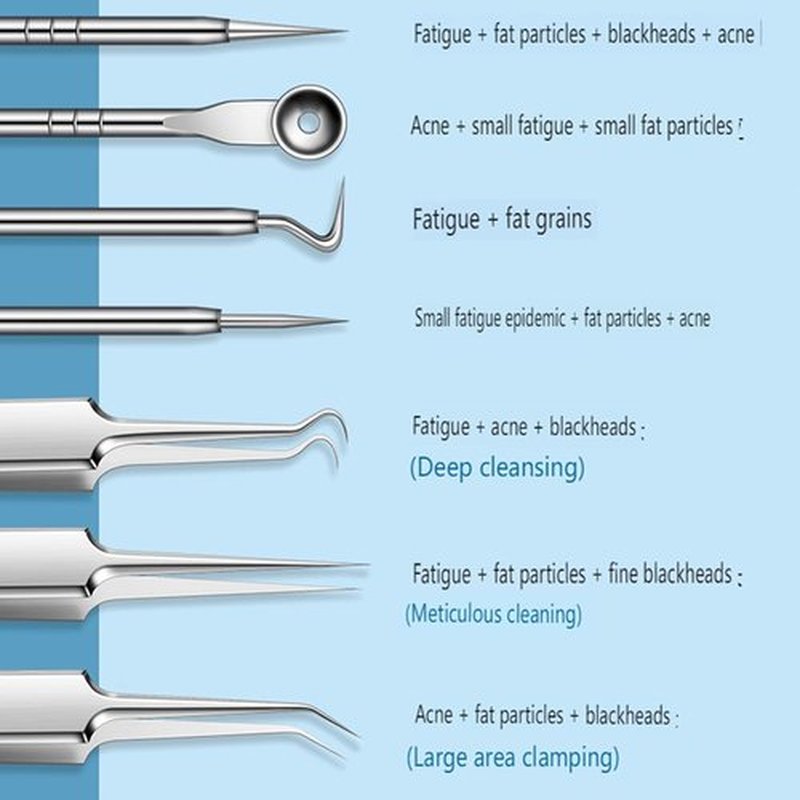 Usiveinborn Blackhead Remover, Usiveinborn Tweezers, Self Clip 0.05 Mm Tweezers, Professional Facial Blackhead Remover Tweezers, Blackhead Remover Tweezers (C)