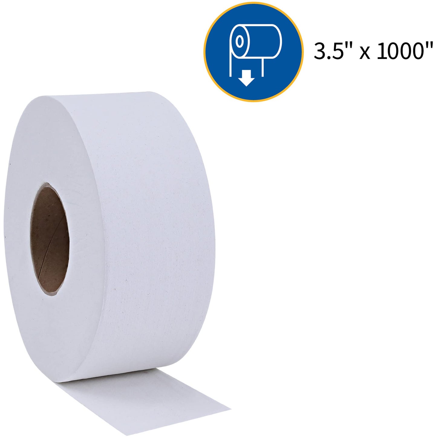 Genuine Joe - GJO2506008 Jumbo Dispenser Roll Bath Tissue (Pack of 8)