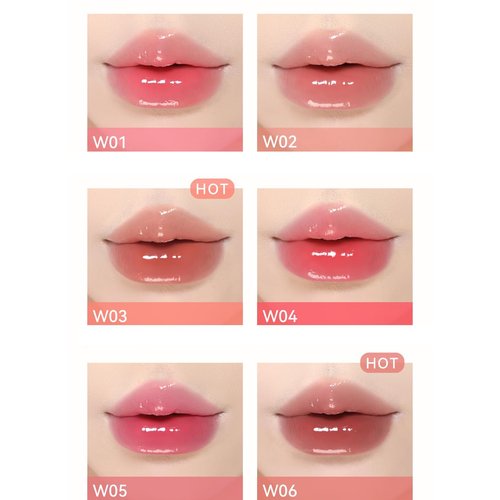 ChongTai 1 PC AZTK Long Lasting Melting Jelly Mirror Effect Solid Moisturizing Lipstick, Jelly Lipstick, Mirror Effect Solid Lip Glaze, Lip Plumper Lipstick (W03, 1.9g)