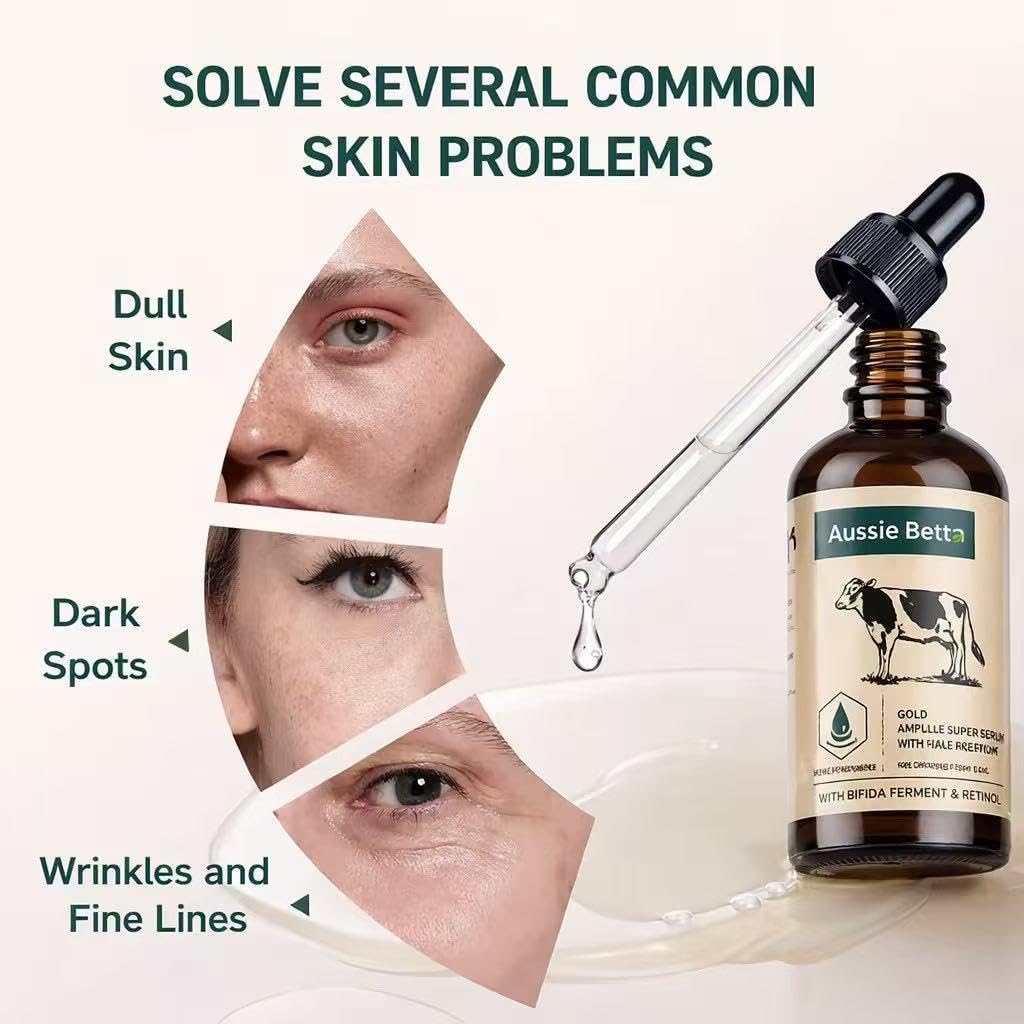 Retinol Tallow Face Serum for Dry Skin, Hydrating & Firming Anti-Aging Serum with Peptides, Niacinamide & Bifida Ferment, Gentle Moisturizing Facial Serum, 100ml/ 3.53 oz (2 Pack)
