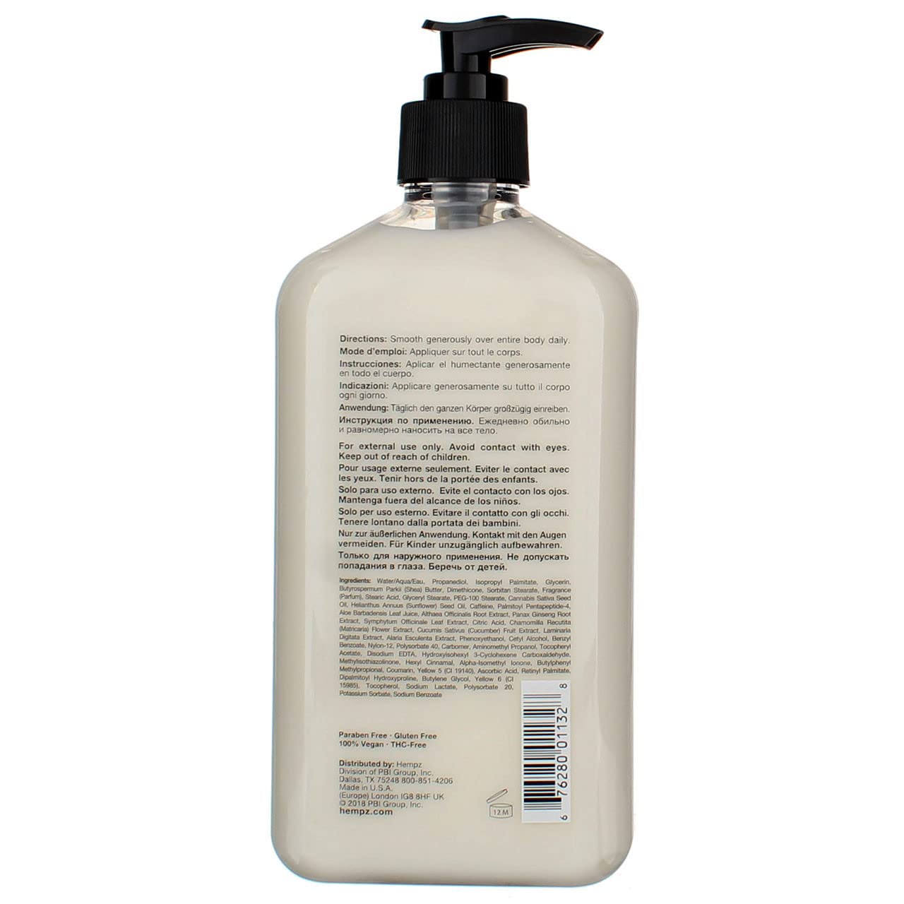 Hempz Body Moisturizer Age Defying 17 Ounce Pump (500ml) (Pack of 2)