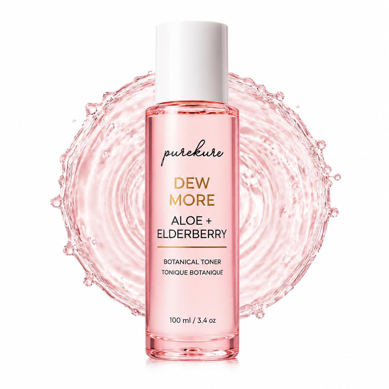 Aloe & Elderberry Facial Toner, Organic, Alcohol-Free, Hydrating Face Toner for Sensitive Skin – Soothing & Pore Minimizing, Gentle Glow Boosting Toner, 100ml