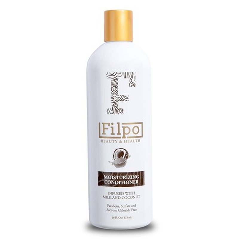FILPO Coconut Milk Conditioner with Argan Oil - Sulfate-Free, Coconut-Infused Formula for Curly and Damaged Hair