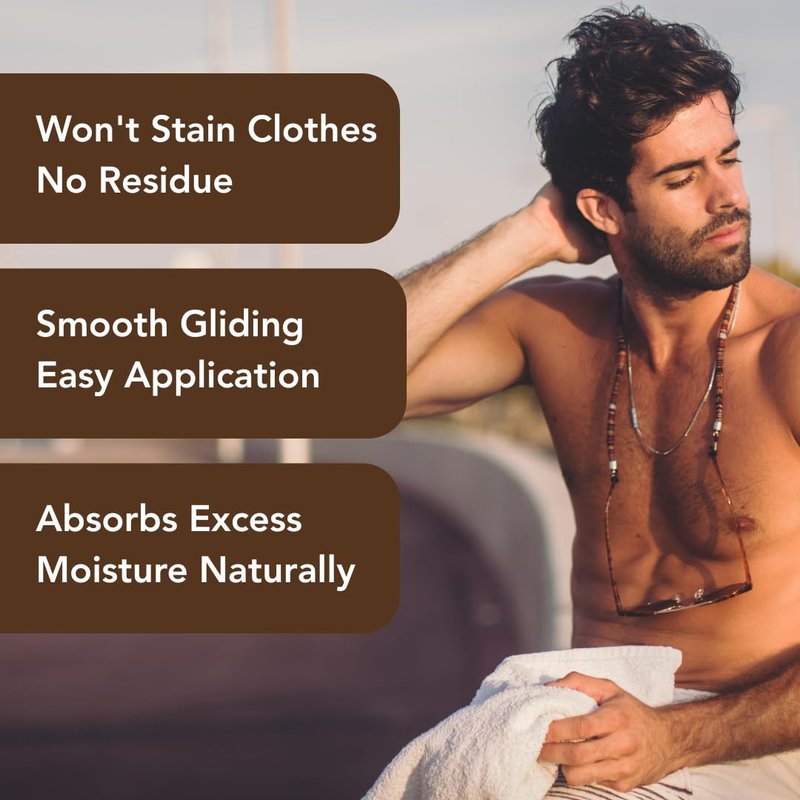 All Natural Deodorant for Men Aluminum Free | Hypoallergenic Men's Deodrant, Magnesium Deodorant for Sensitive Skin | Absorbs Sweat | Won’t stain clothes | By MONA Brands (Patchouli Cedarwood 2.65 Oz)
