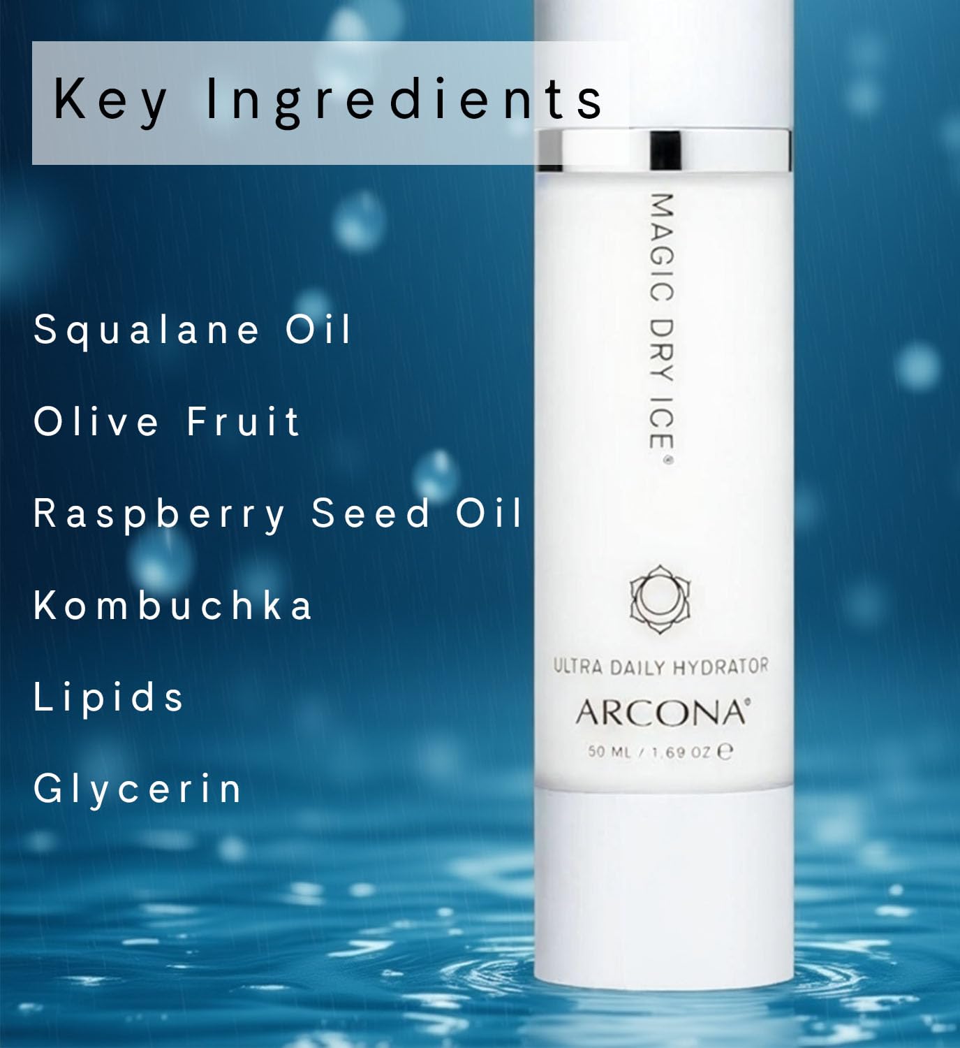 ARCONA Magic Dry Ice Glow Cream – Radiant Dewy Hydration, Soothing Comfort & Barrier Protection with Lipids, Squalane, Aloe & Olive Fruit | Clean Beauty, Cruelty Free