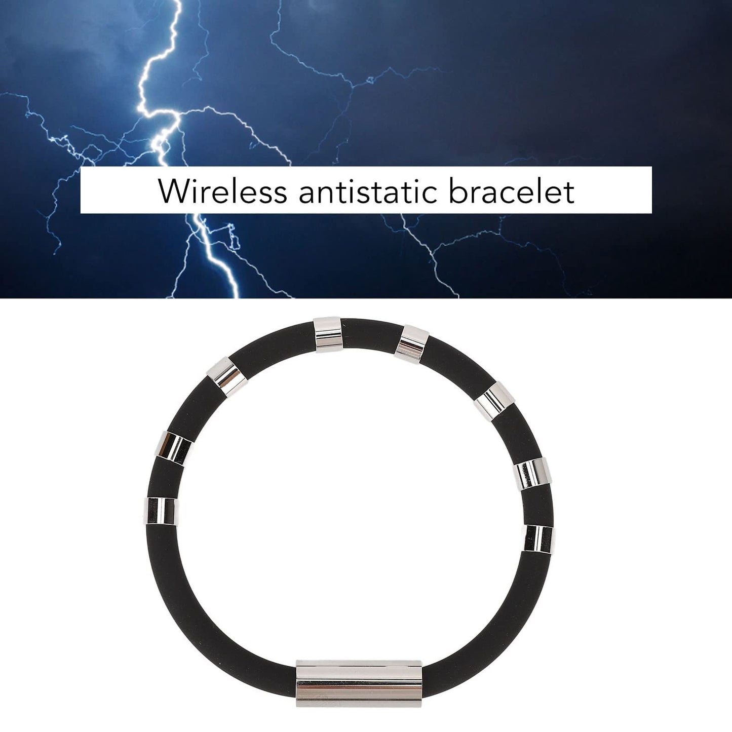 Anti Static Wristband for Everyday Use, Silicone ESD Bracelet Static Electricity Discharge Band, Reusable Antistatic Wrist Strap for Office, Home, Travel and Winter Season