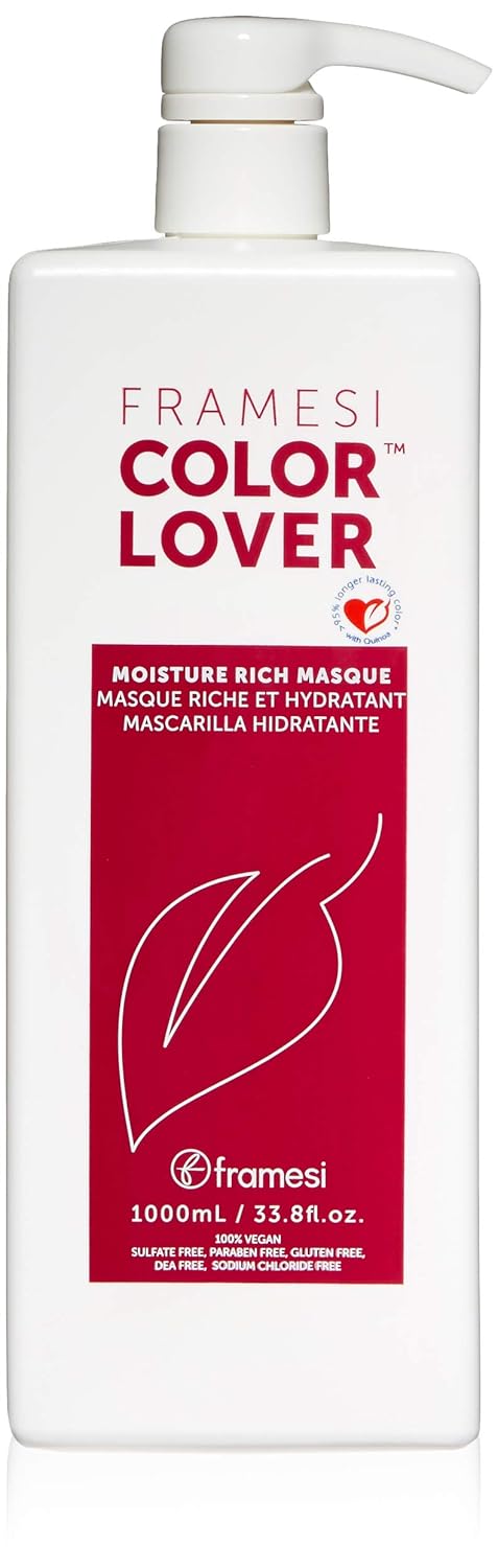Framesi Color Lover Moisture Rich Masque, Sulfate Free Hair Mask for Color Treated Hair