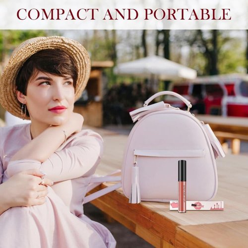 12 Color Cream Lip Gloss, 2025 New Long-Lasting Moisturizing Velvet Lip Lipstick, Waterproof,Non-Stick to Cup, Hydrating Lip Tint Natural Jelly Lipstick (07#, 1)