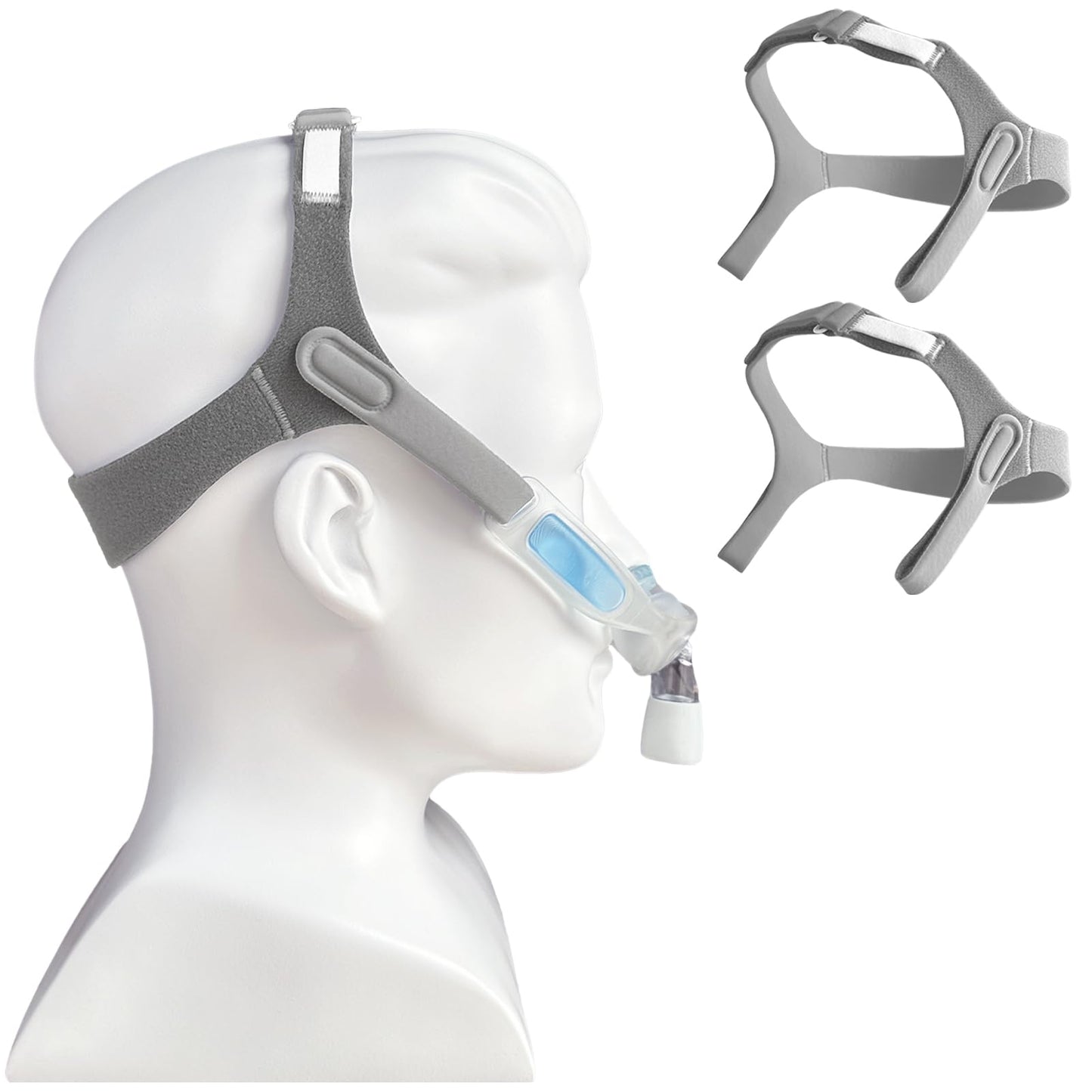 2 Packs Replacement Nuance Pro Headgear CPAP Nasal Pillow Mask Strap