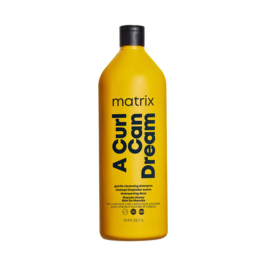 Matrix A Curl Can Dream Weightless Moisture Shampoo | For Wavy Hair | All Day Frizz Control | With Manuka Honey Extract and Rose Water | Silicone Free | Luxury Salon Shampoo