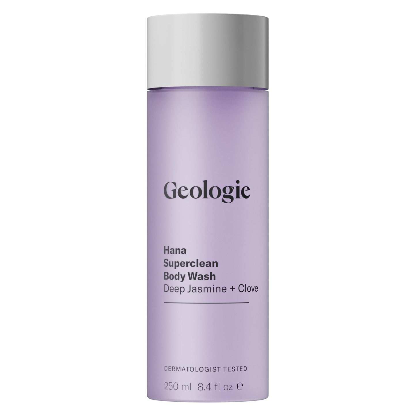 Geologie Hana Superclean Body Wash | Deep Cleansing Jasmine + Clove Shower Gel for Men & Women | All-Natural Clean & Hydrating Derm-Grade Formula | 8.4 fl oz Bottle