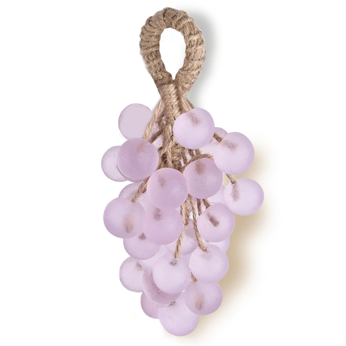 Purple Grape Soap on a Rope for Mothers Day Gift, Cold-Process Bath Soap, Handmade Grapes Cluster Shaped Soaps, Decorative and Aromatic Artisan Soaps, DIY Handmade Bay for Fresh Air, Washing