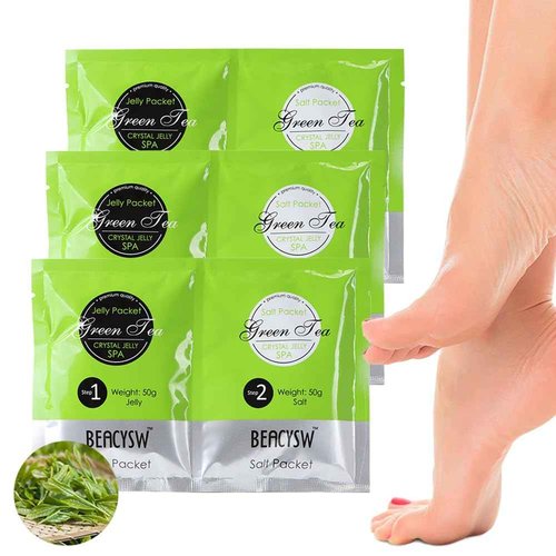 Chpbolly 3 PCS Jelly Pedicure Foot Soak Packets Jelly Spa Bath Moisturizing Pedicure Soak For Tired Cracked Feet Odor Foot Softens Calluses Exfoliating Foot Spa Soak To Relax Feet Spa Pedicure Care