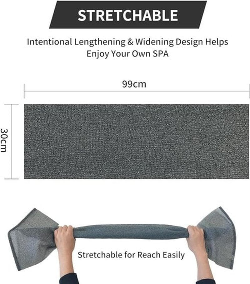 Yiclick Exfoliating Washcloth Towel [3 Pack], Japanese Exfoliating Bath Wash Cloth for Body Exfoliation, Korean Back Scrubber Washer for Shower, African Net Sponge Brush Loofah Exfoliator (Grey)