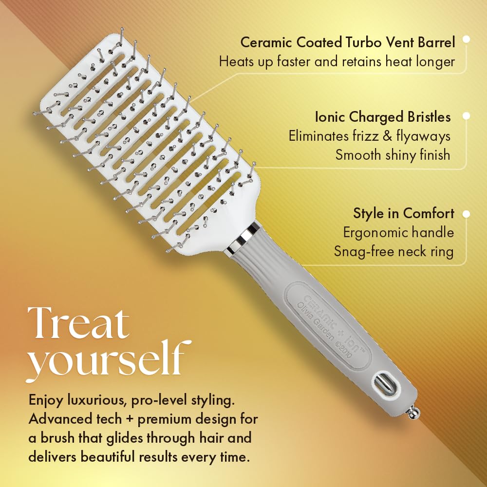 Olivia Garden Ceramic + Ion Turbo Vent Pro Hair Brush
