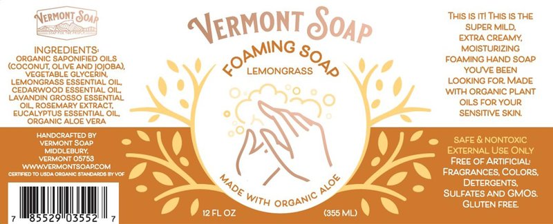 VERMONT SOAP Body Wash, Natural Body Wash with Shea Butter, Mild Gel Body Wash for Moisturizing and Soothing Skin, Fragrance Free Body Wash for Women & Men (Simply Unscented, 12oz)