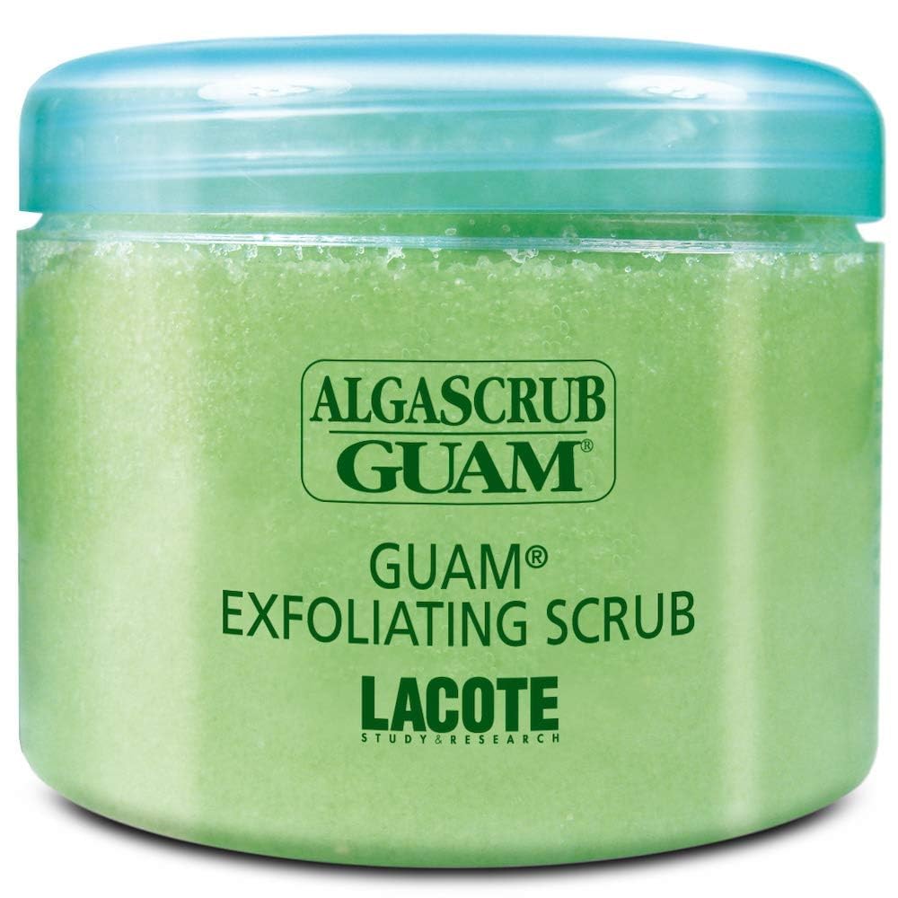 Guam ALGASCRUB, Anti Cellulite Scrub, Exfoliating Body Scrub for Cellulite with Essential Oils, Sea Salt and Seaweed, LARGE SIZE 1.5LB | By Guam Beauty