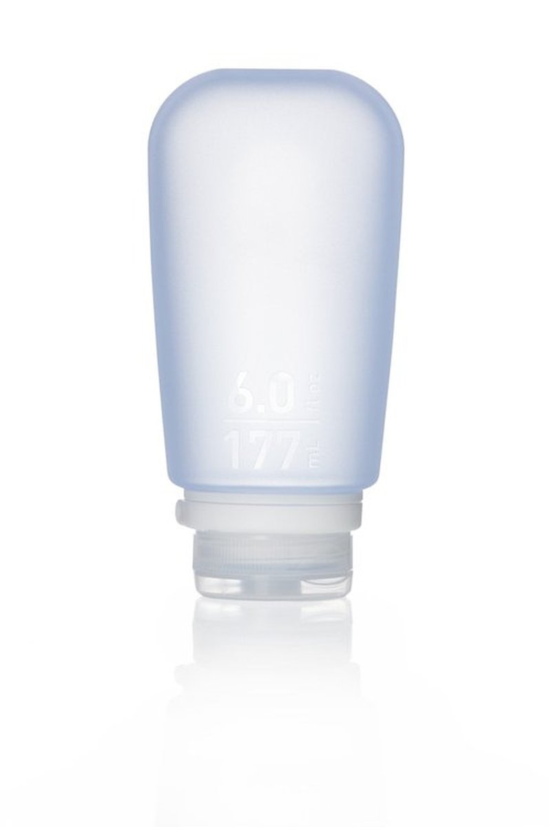 humangear GoToob+ (XL) | Refillable Silicone Travel Bottle | Locking Lid | Food-Safe Material | Blue, XL (6 fl.oz.; 177ml)