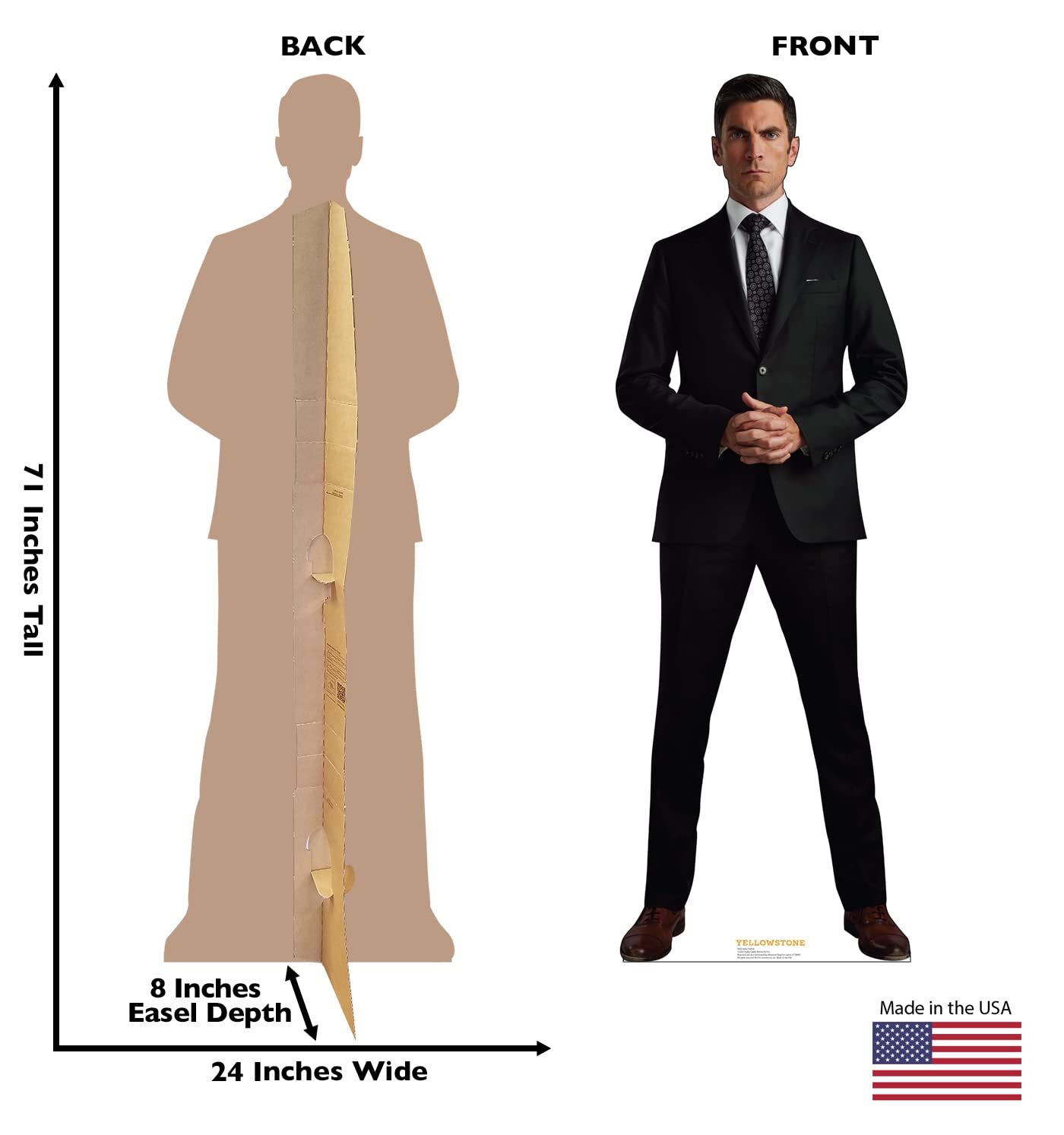 Cardboard People Rip Wheeler Cardboard Cutout Standup - Paramount's Yellowstone (TV Series)
