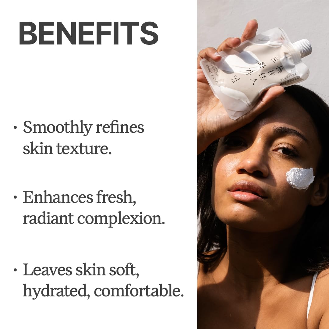House of Dohwa, White Rice Wash off Facial Mask l Daily Skincare Essential Korean Skin Care Produced from Domestically Harvested Ingredients, Gentle Hydrating & Soothing l 3.38 fl. Oz