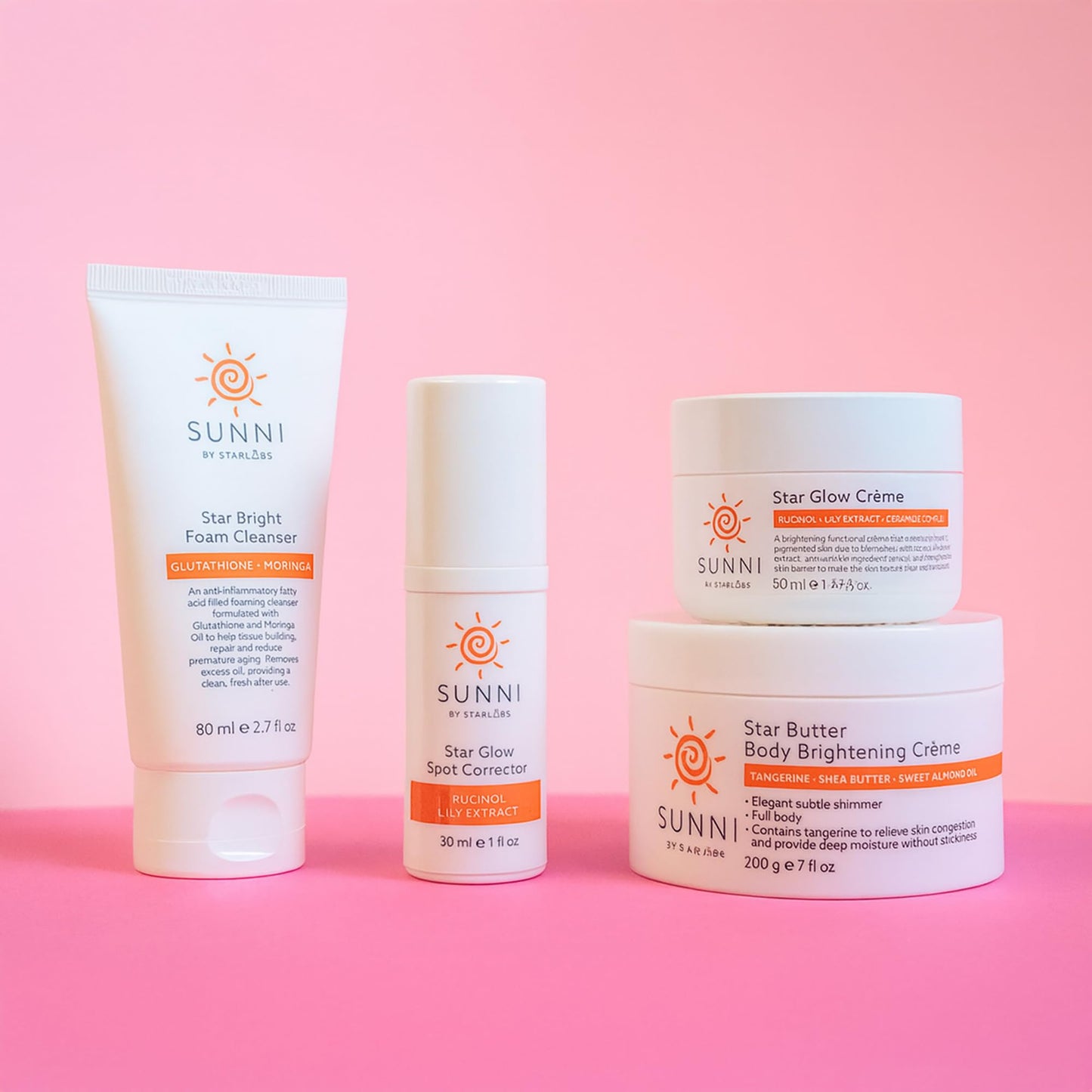 Hansi Naturals SUNNI Star Glow Creme, Brightening Face Cream with Rucinol and Lily Extract, 1.69 fl oz