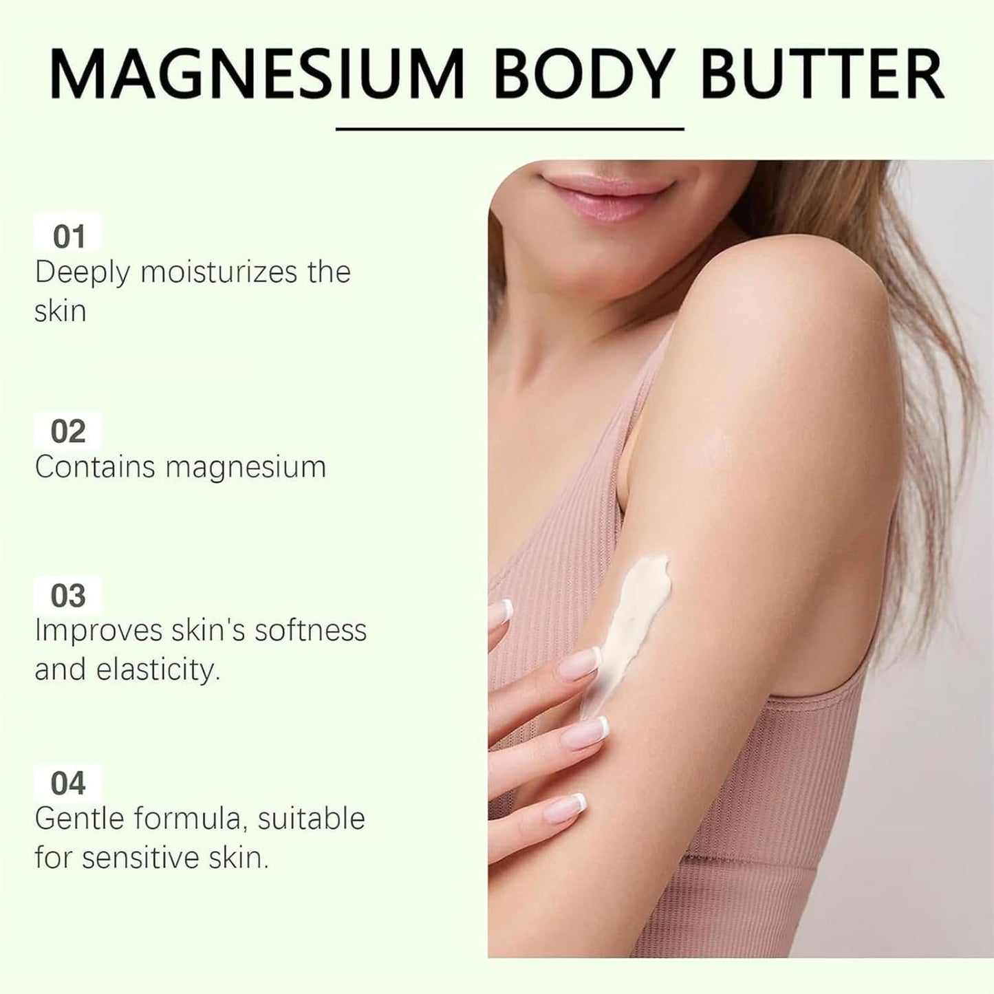 JeurLrok Mama-Bear Neuropathy Cream, Magnesium Body Butter, Magnesium Cream for Neuropathy, Deeply Moisturizes Skin, Keep Soft Smooth, Suitable for All Skin Types 2pcs