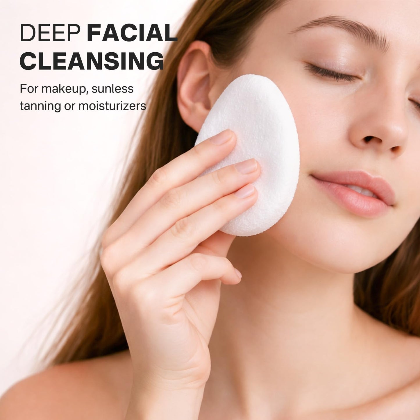 Yiclick Exfoliating Facial Sponge - Daily Cleansing Face Scrubber Exfoliator, Makeup Blackhead Remover Tools, Face Scrub Brush, Reusable Exfoliating Pads for Women