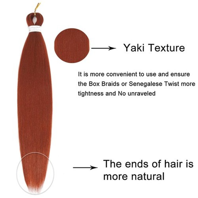 Liang Dian Pre-Stretched Braiding Hair 30 inch 6 packs Hot Water Setting Synthetic Hair Crochet Braiding Hair Extension(350#)