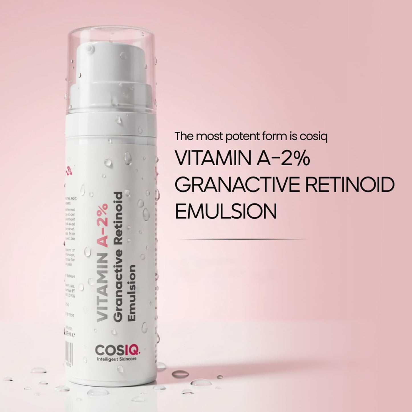 Cos-IQ Vitamin A-2% Granactive Retinoid Emulsion 30ml | Vit-A Anti Ageing for Wrinkles, Fine Lines & Acne | For Women & Men