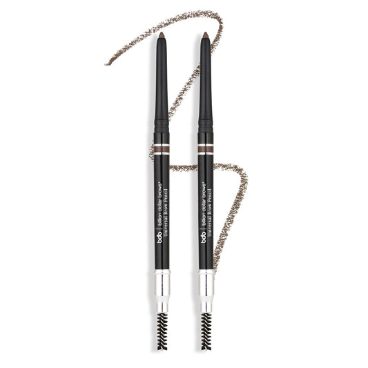 bdb Universal Eyebrow Pencil - Precision Tip & Spoolie, Waterproof, Define Shape & Fill Brows, 3-Pack