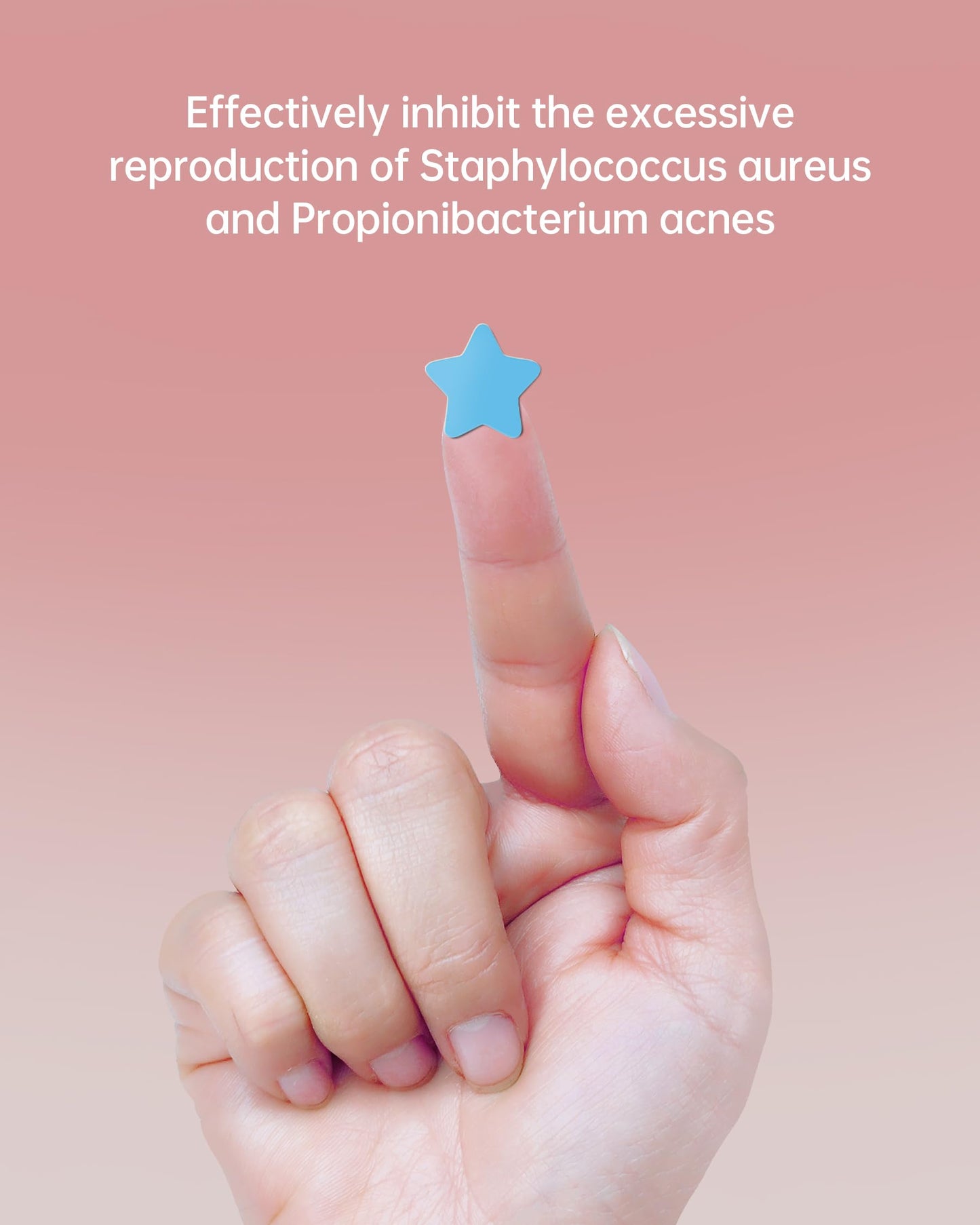 Jefusst Star Acne Patches 112 Counts, Pimple Patch Pimple Patches for Face Pimple Patches Stars Hydrocolloid Acne Patches Cute Zit Patches Healing Sticker, Blue and Pink