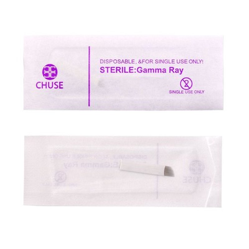 Chuse S21 50pcs Permanent Makeup Needles for Manual Eyebrow Tattoo Pen Micro Blade 21 Sloped Needles