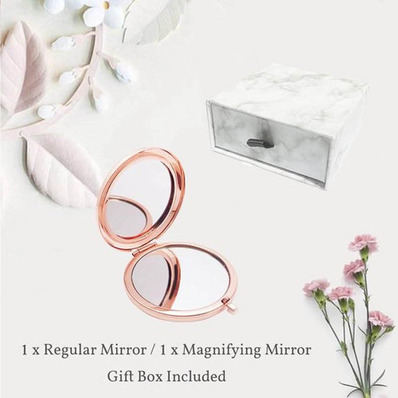 boutikpro Mom Gift Compact Mirror, to My Beautiful Mom Gorgeous Rose Gold Compact Mirror Unique Mom Gift for Women Mom Personalized Gifts for Mom