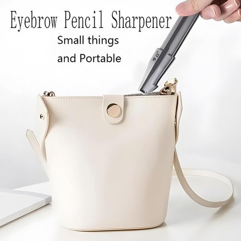 FETNHU Eyebrow Pencil Sharpener, Stainless Steel Blade, Size Adjuster, Professional-Grade Cosmetic Sharpener, Women Makeup Pencil Sharpener for Lip Liner Eyeliner Eye Brow Pencils (2PCS)