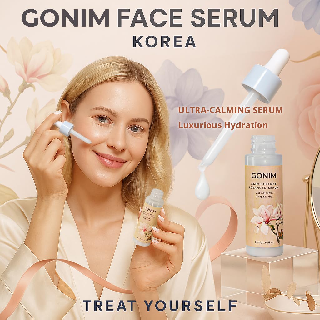 GONIM Face Serum Moisturizer Korean Skin Care, Skin Barrier Repair, Ultra Hydrating Serum, Barrier Repair Face Moisturizer for Women, Korean Skincare Gifts for Women for All Skin1.01 fl.oz x 2