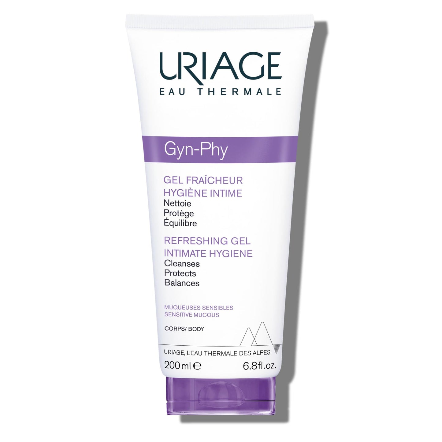 Uriage Gyn-Phy Refreshing Gel Intimate Hygiene Wash, Daily Hygiene For External Itimate Areas, Foaming Gel, Paraben-Free, Tested Under Gynecological Control