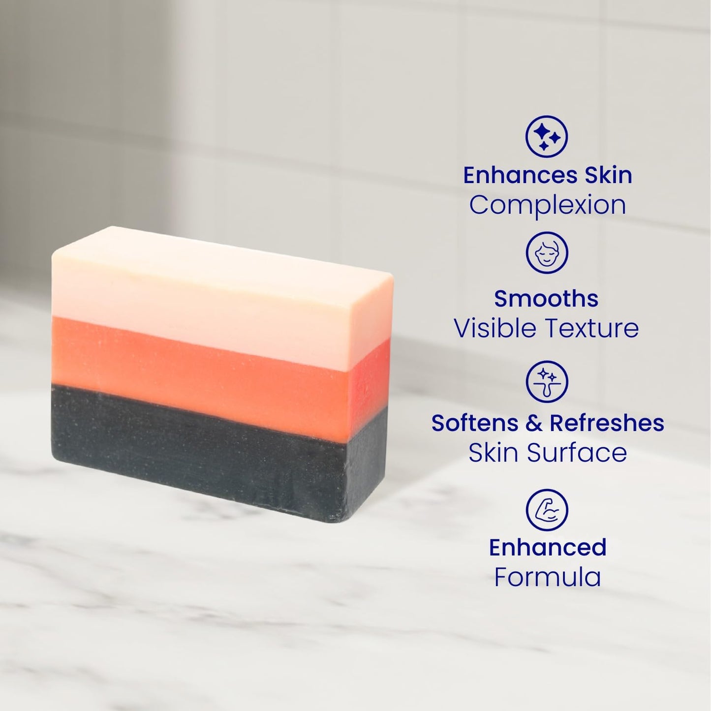Relumins Premium 3-in-1 Glutablend Exfoliating Peeling Soap Bar, Skin Whitening Dark Spot Corrector, Anti-Aging Beauty Soap with Rosehips – Gentle Face & Body Cleanser 120g