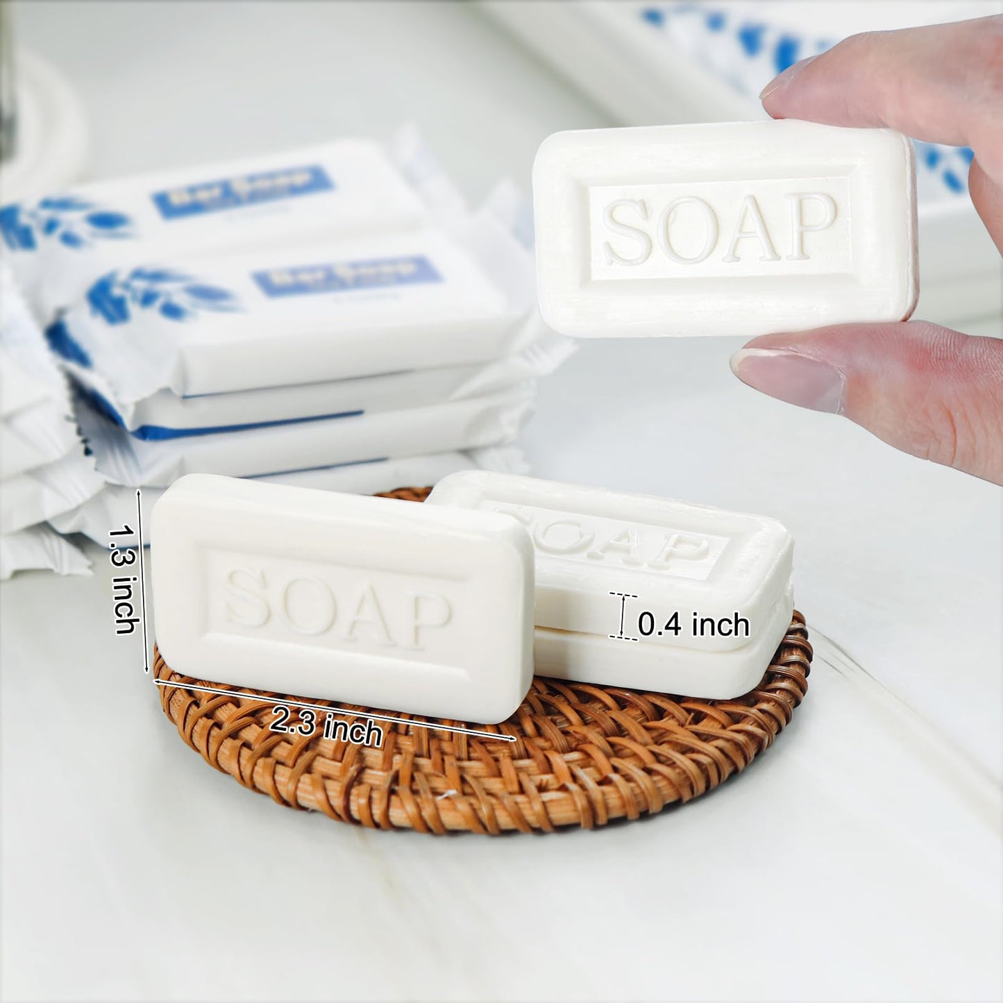 Mini Soap Bars Bulk Individually Wrapped Bulk Bar Soap 0.7oz Travel Soap Small Hotel Soaps Toiletries for Hotel Bathroom Camp RV (25)