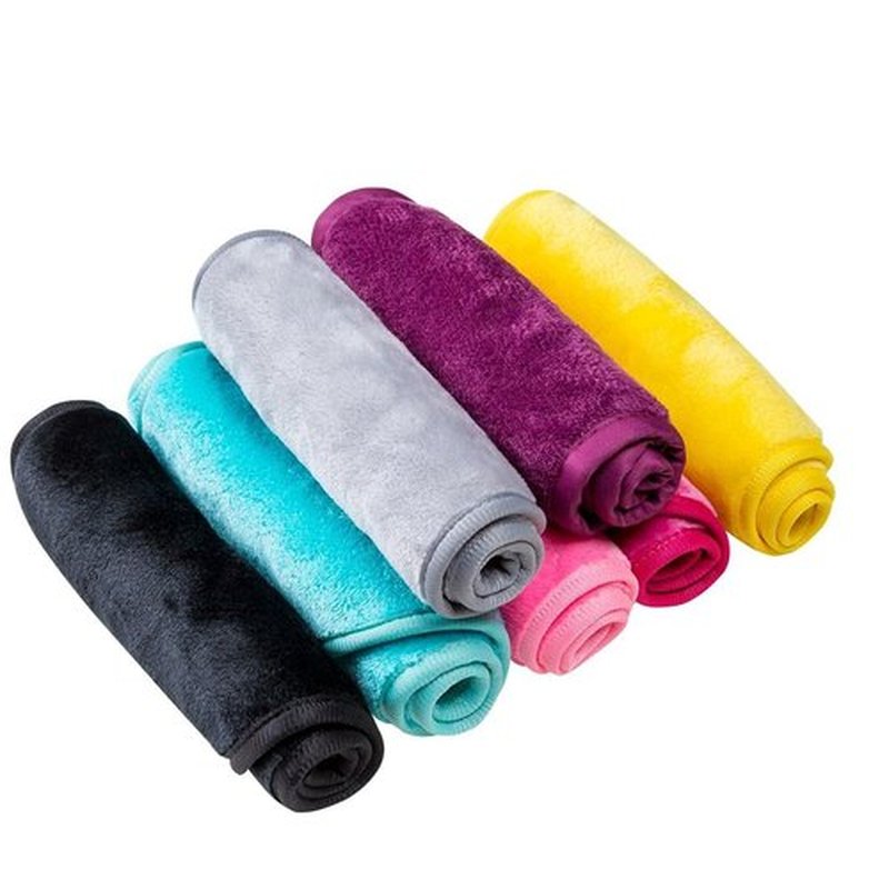 Makeup Remover Face Cleansing Cloth - Chemical-free Microfiber Reusable Facial Clean Towel, Remove Makeup Instantly with Only Water (1 Yellow)