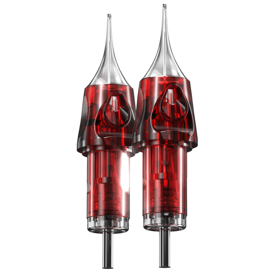 CNC 14RS Tattoo Needles Cartridge 20Pcs #12 Standard Disposable Needles with Membrane Round Shader EN04-20-1214RS