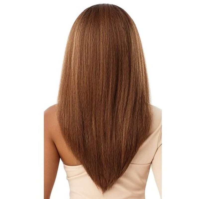 Outre Quick Weave Self Styled in 60 Seconds Neesha Soft & Natural New Half Wig Cap Laysflat Requires Less Leave Out NEESHA H302 (DR2/Hazelnut)