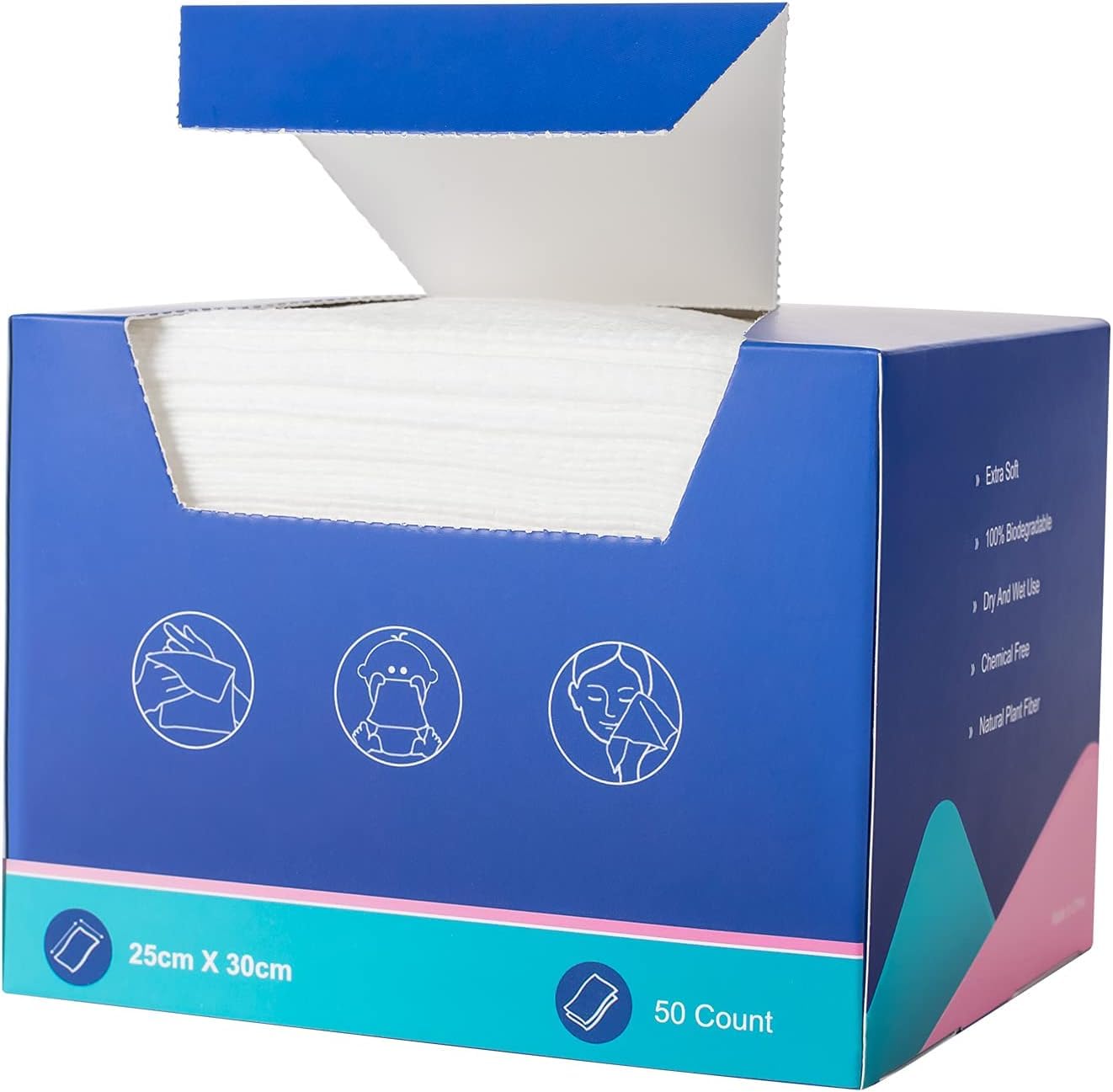 Atitifope Disposable Face Towels,50 Counts/Box